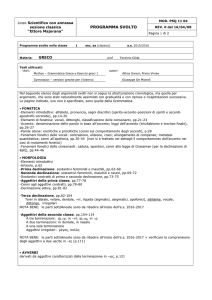 programma svolto - Liceo Majorana Desio