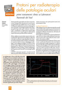Protoni per radioterapia delle patologie oculari - INFN-LNF