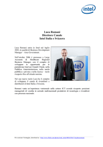 Luca Romani Direttore Canale Intel Italia e Svizzera