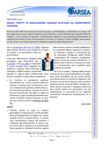 medici “ospiti” in associazione: quando scattano gli adempimenti