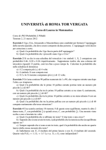 UNIVERSITÀ di ROMA TOR VERGATA