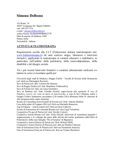 Simona Delbono - Federazione Italiana Teatroterapia