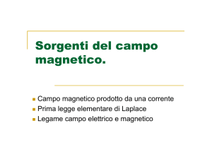 Sorgenti del campo magnetico.