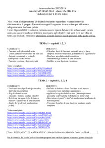 L`insieme R dei reali e i suoi sottoinsiemi
