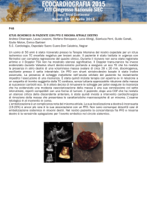 Ictus ischemico in paziente con PFO e mixoma atriale destro