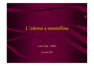 L`edema a mantellina