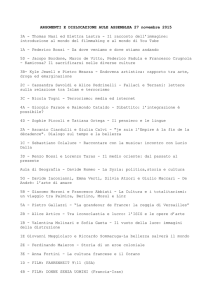 Argomenti e aule assemblea di novembre