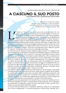 a ciascuno il suo posto
