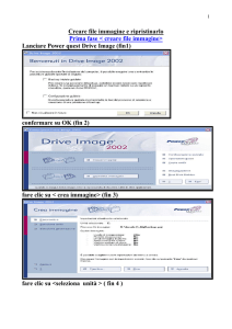 Creare file immagine e ripristinarlo