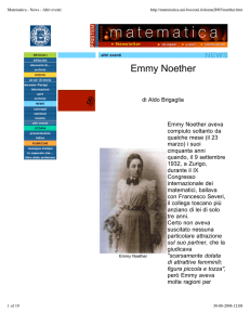 Emmy Noether - mat.uniroma3