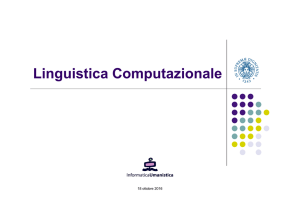 Dinamiche del vocabolario e modelli probabilistici del linguaggio