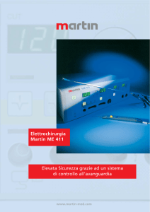 Elettrochirurgia Martin ME 411 Elevata Sicurezza grazie