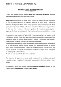 Moby Dick o gli orrori degli abisso