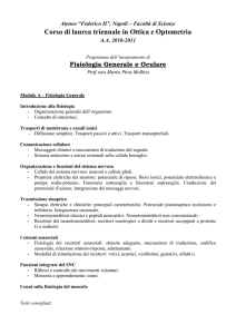 Fisiologia Generale e Oculare