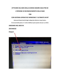 ATTIVARE DAL BIOS DELLA SCHEDA MADRE ASUS P5B SE L
