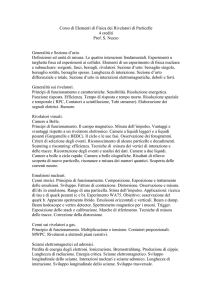 Corso di Elementi di Fisica dei Rivelatori di Particelle