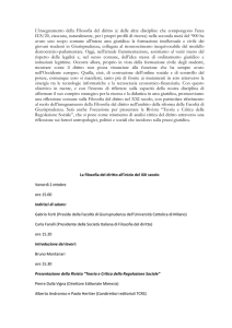 La filosofia del diritto all`inizio del XXI secolo