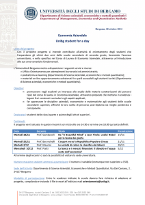 Unibg student for a day