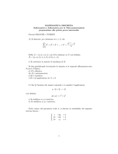 MATEMATICA DISCRETA (Informatica e Informatica per le