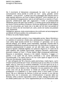 MARCO SILOMBRIA Immagine di Movimento Se il movimento di