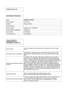 CURRICULUM VITAE INFORMAZIONI PERSONALI Nome