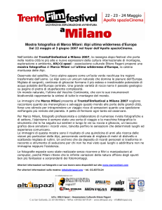 Mostra fotografica di Marco Milani: Alpi ultima wilderness d`Europa