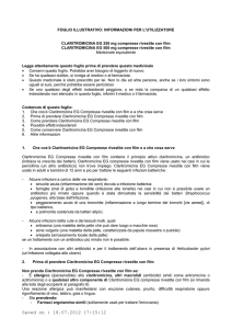 Specialità medicinale CLARITROMICINA EG