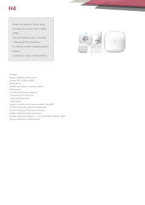Sistema di allarme e Smart Home Pannello con modulo WiFi e GSM