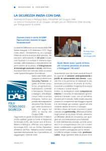 La Sicurezza Inizia con DAB. - Gruppo DAB