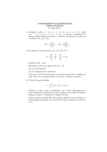 COMPLEMENTI DI MATEMATICA PROVA SCRITTA (17 luglio 2012