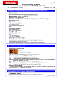 Scheda di dati di sicurezza