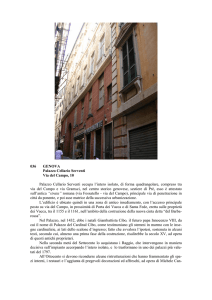 Il palazzo in oggetto occupa la porzione terminale di un isolato di