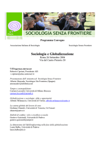 Sociologia e Globalizzazione