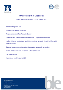 APPROFONDIMENTI IN CARDIOLOGIA CORSO FAD