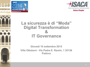 La Sicurezza è di Moda 10092015 Andrea Di Nicolo