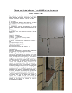 Dipolo bibanda (VHF/UHF)