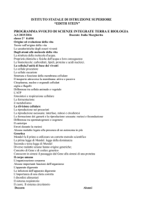 programma svolto di scienze integrate terra e biologia
