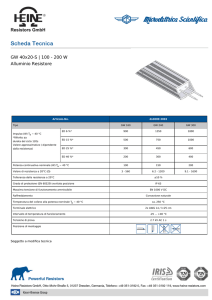GW 40x20-S | 100 - 200 W Alluminio Resistore