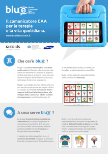 Il comunicatore CAA per la terapia e la vita quotidiana.