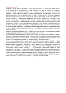 Note al programma Un giovane Claude Debussy, diciottenne