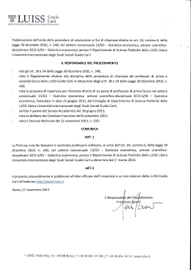 Nomina a ordinario Prof. Livia De Giovanni