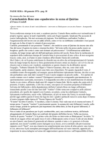 Carmelamleto Bene uno «spudorato» in scena al Quirino