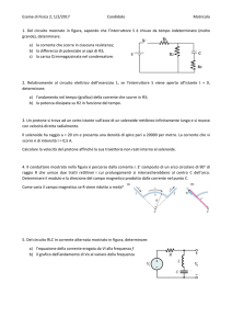 testo compito 1 Febbraio 2017 - Dipartimento di Fisica e Geologia