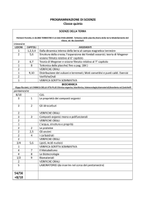 PROGRAMMAZIONE DI SCIENZE Classe quinta 54/56
