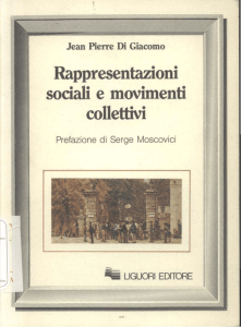 Rappresentazioni sodali e movimenti collettivi