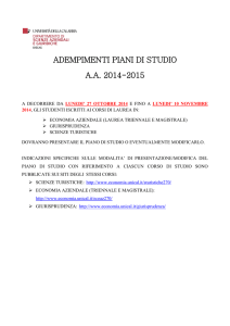 adempimenti piani di studio aa 2014-2015