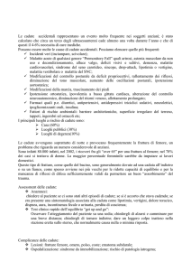 le cadute nell`anziano