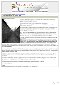 Articolo Il giorno della memoria