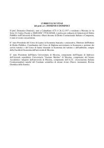 CURRICULUM VITAE del prof. avv. DOMENICO DOMINICI II prof