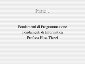 Parte 1 - Dipartimento di Ingegneria dell`informazione e scienze